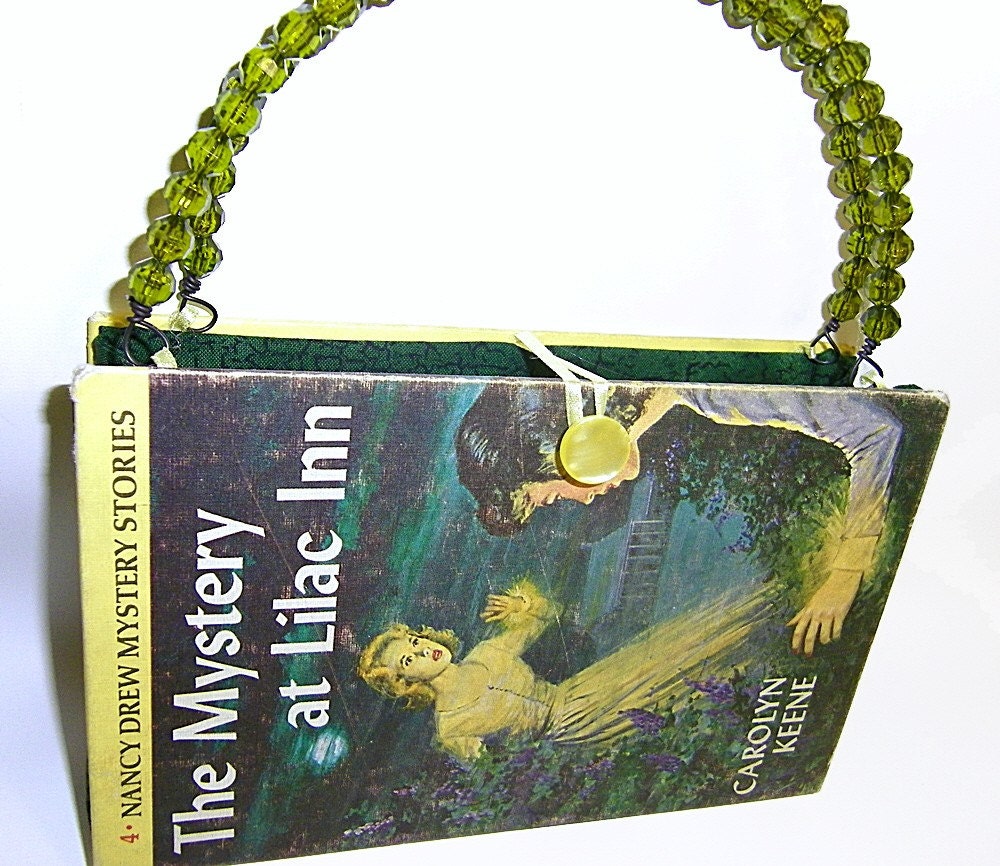 Handmade Nancy Drew Book Handbag Purse Lilac Inn