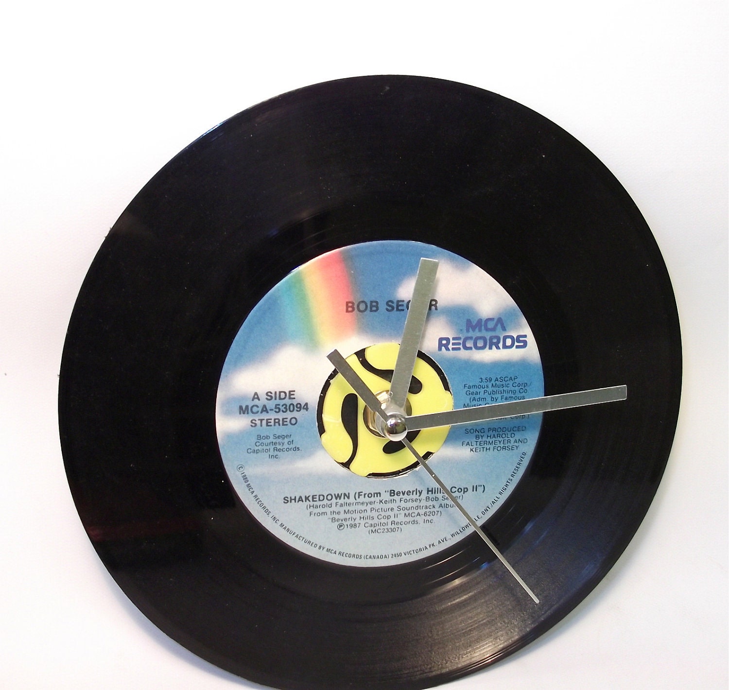 Record Wall Clock - Bob Seger Record Desk Clock - for Home or Office