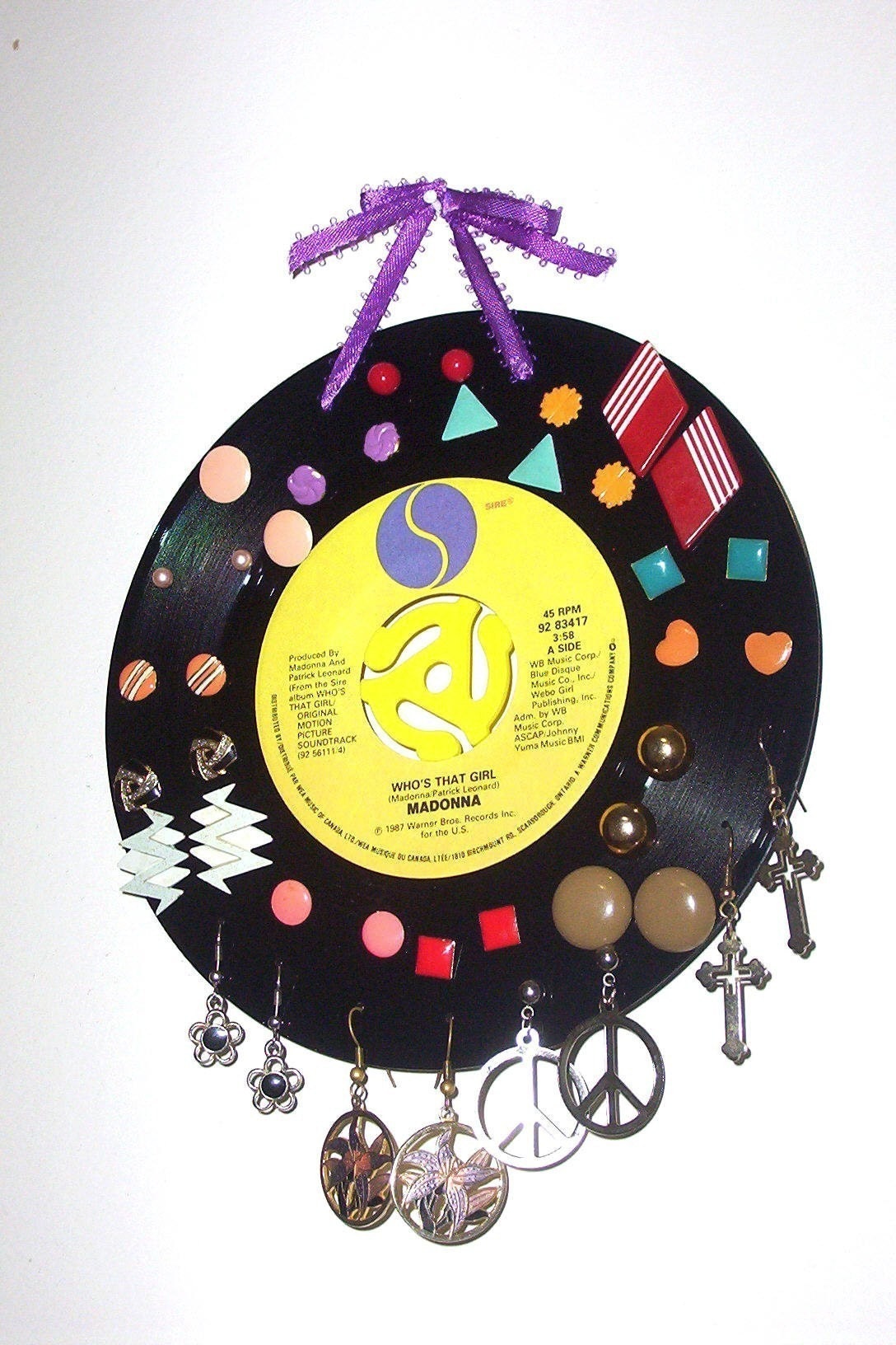 Record Earring Jewelry Holder - Finders Keepers