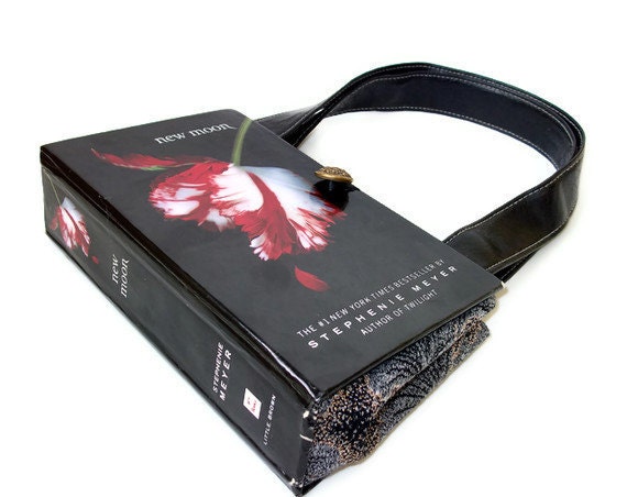 Book Purse Twilight New Moon Book Handbag  Handmade Handbag Upcycled bookpurse