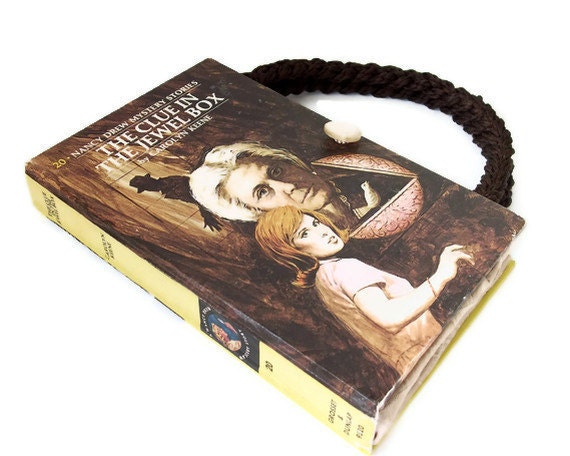 Nancy Drew Book Purse Handbag  - Clue in Jewel Box