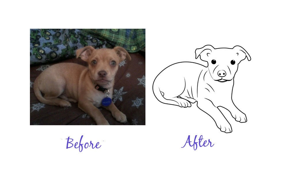 your pet turned into a custom rubber stamp