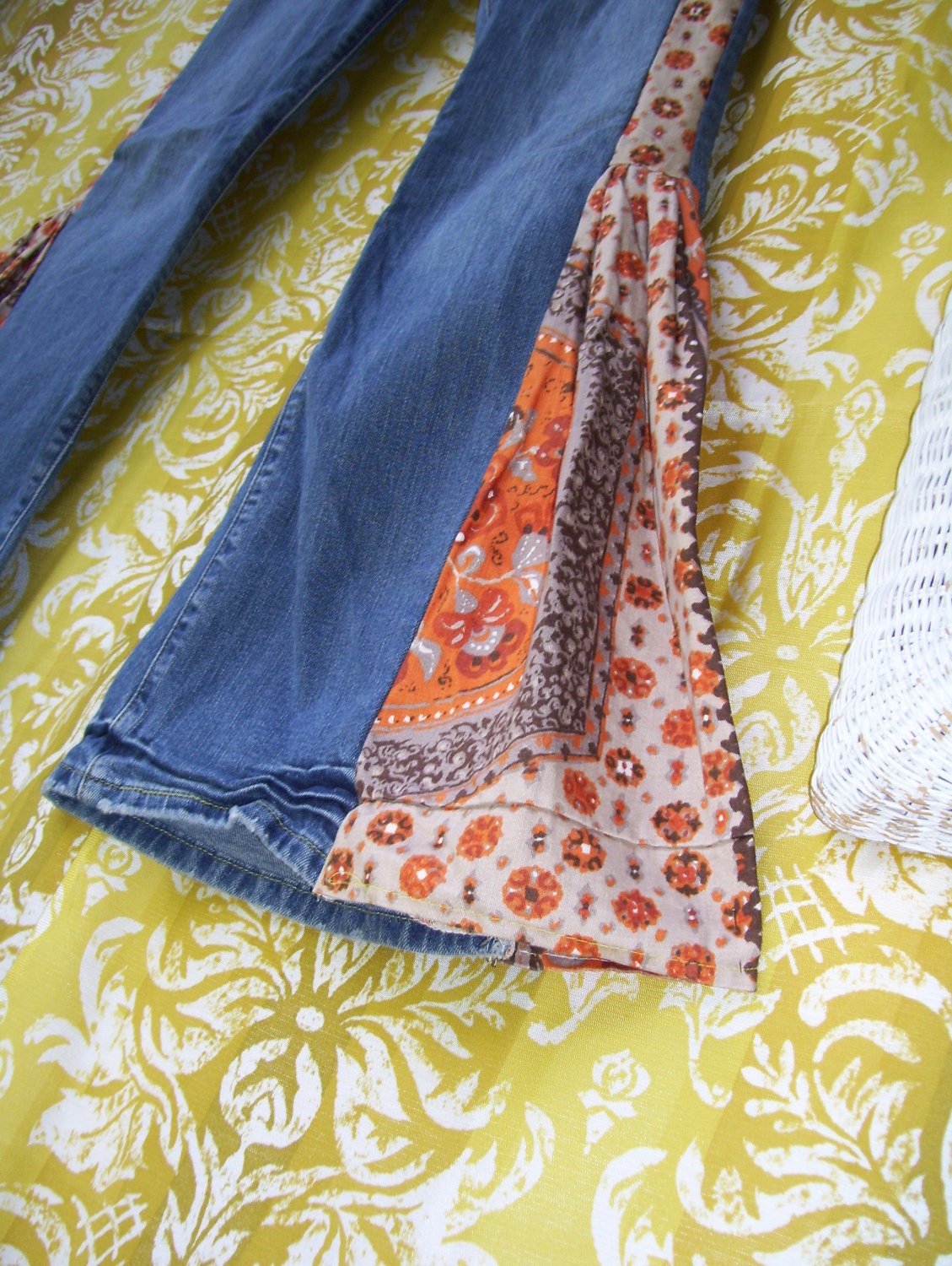 Hippie Bell Bottom Jeans Custom Order with YOUR Jeans