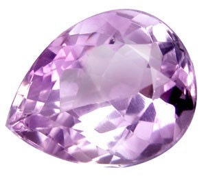 Large Faceted Amethyst Pear for Wire Wrapping 17x14mm 13.70 Ct.