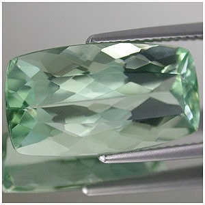 Flawless Large Green Amethyst (Prasiolite) Antique Cushion Cut 17.5x9.5mm 7.08 Ct.
