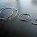 Handcrafted Earrings Sterling Silver Hoops - Prisms - Large