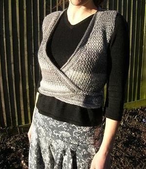 CROCHET PATTERN for WAISTCOAT Vest sleeveless cardigan PDF UK