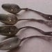 Unique DRAWER pulls silverplated spoons vintage 4 of them SP 004