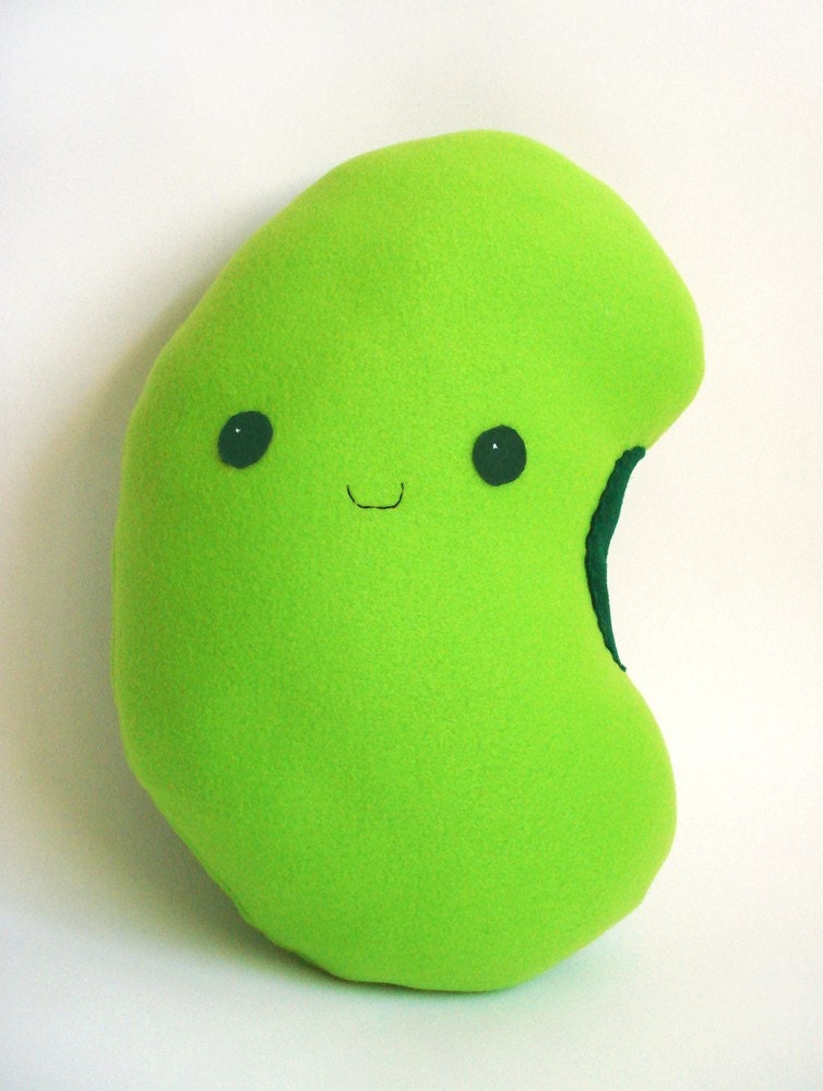 Happy Little Lima Bean Edamame Soy Bean Baby Pillow Plush