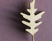 Obeche Brooch - Oak Leaf