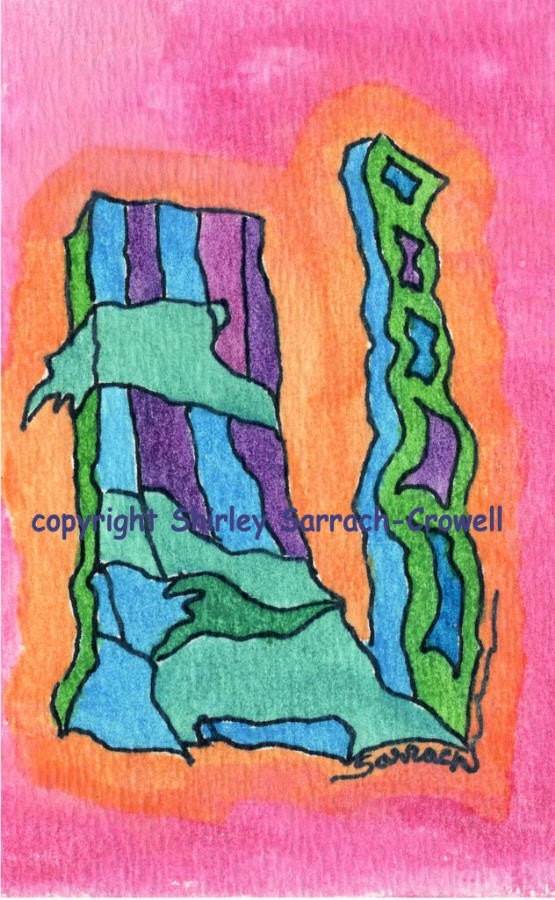 Watercolor Print from Original Architectural Fantasy Painting