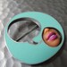 Aqua Quote Bubble Brooch