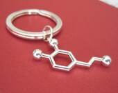 Dopamine Molecule Keychain - Love