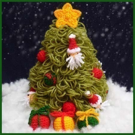 Crochet patterns for Christmas tree skirts - by Darlene Michaud