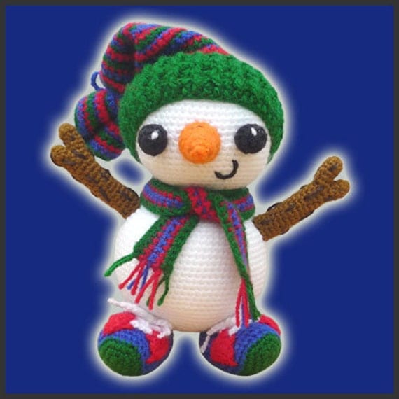 Amigurumi Crochet Pattern PDF - Frosty, the Snowman