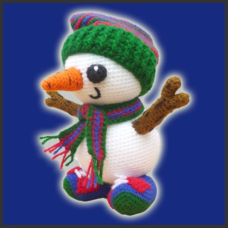 Amigurumi Crochet Pattern PDF - Frosty, the Snowman