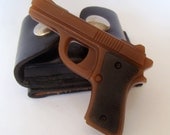 Gun Pistol Soap  The Perfect Man Scented Set of Two
