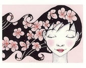 Cherry blossom girl - Print