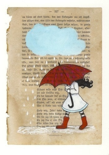 My red umbrella - Print
