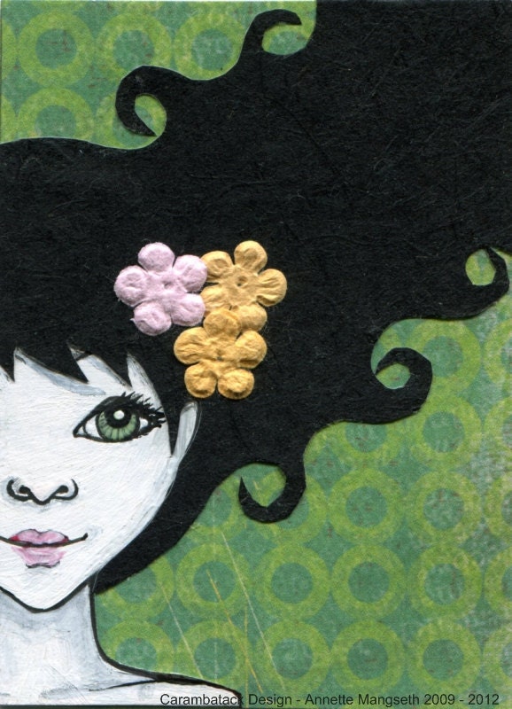 Chantale - Original ACEO - carambatack Chantale - Original ACEO - carambatack