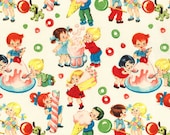 Michael Miller Candy Shop Cream Fabric - By the Yard