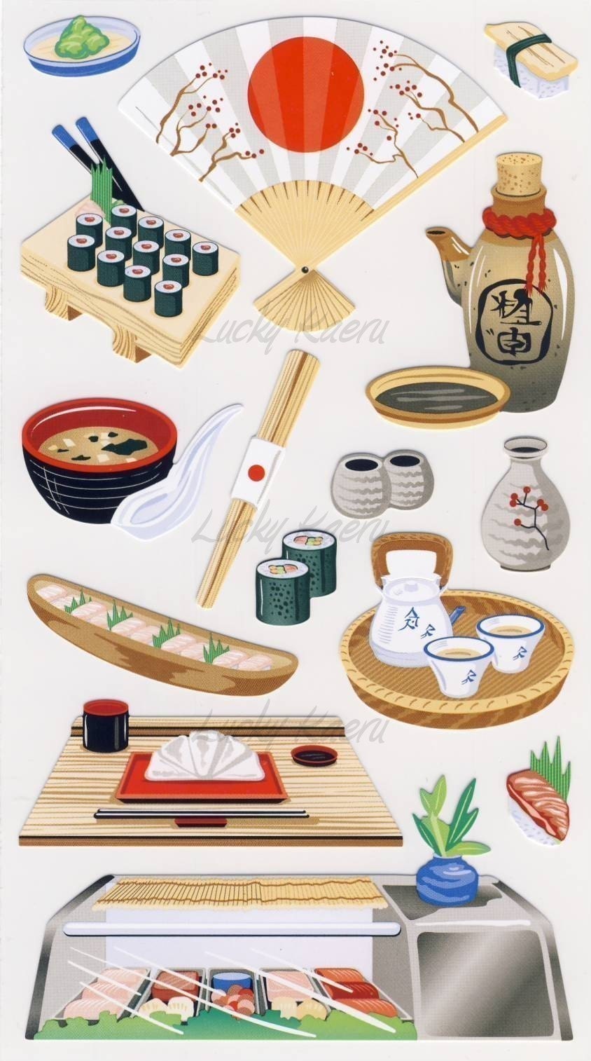sushi stickers
