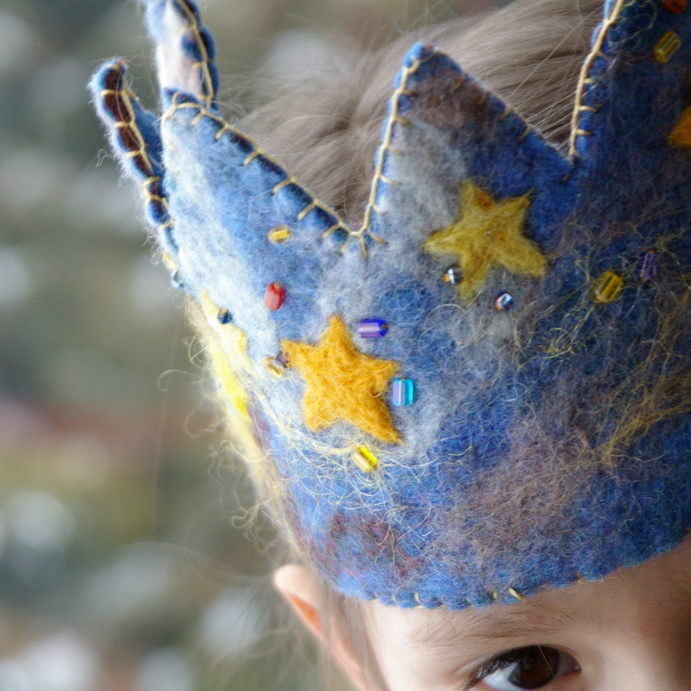 Birthday Crown: Custom Made Waldorf Style Wool Crown (DEPOSIT on Custom Work)