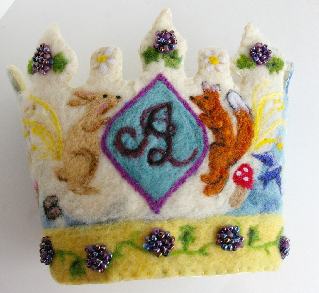 Birthday Crown: Custom Made Waldorf Style Wool Crown (DEPOSIT on Custom Work)