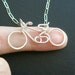 bicycle necklace - sterling silver