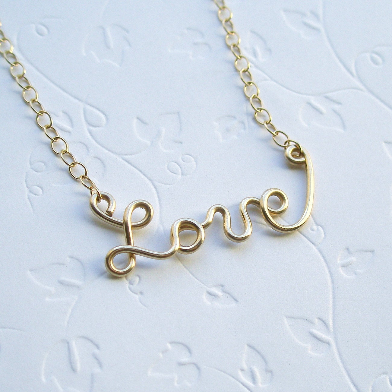 Golden Love necklace (14K gold filled)