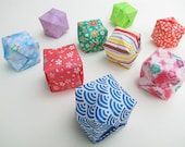 Origami Lanterns - Set of 50 - Handmade Paper Lanterns - Assorted Patterns