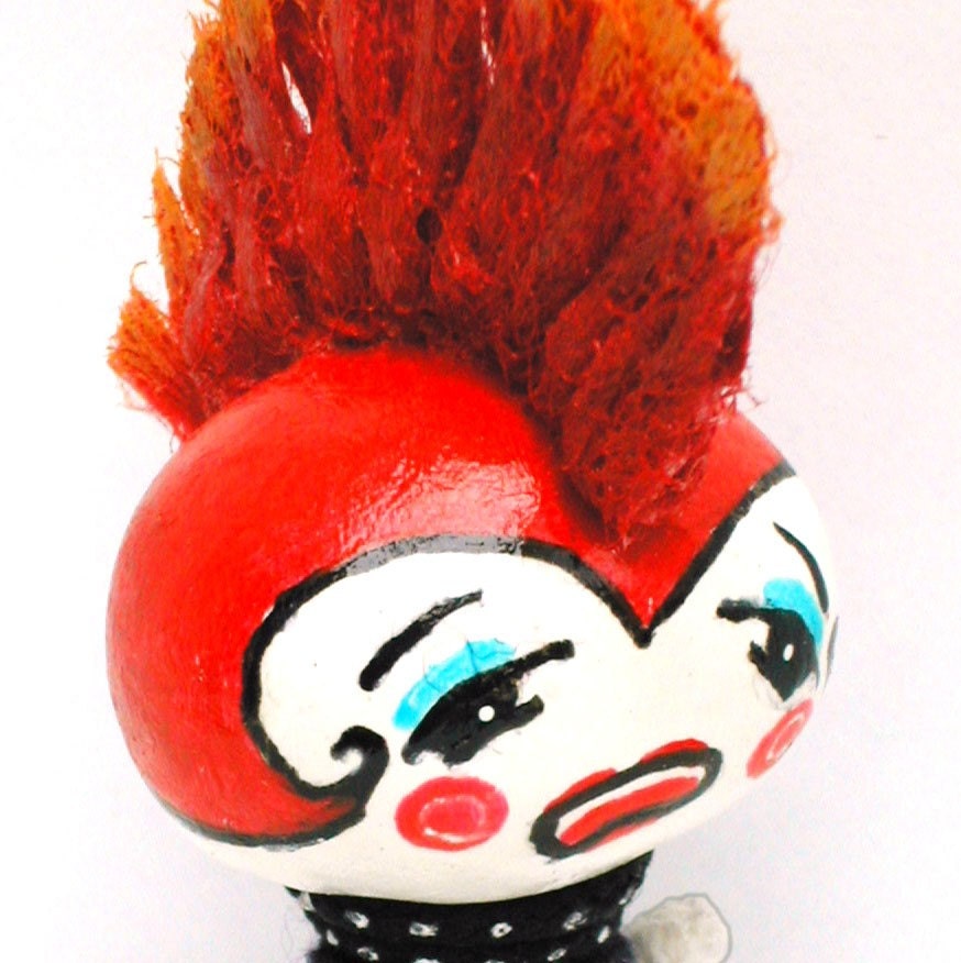 OOAK DOLL MobyRed and her new hawk