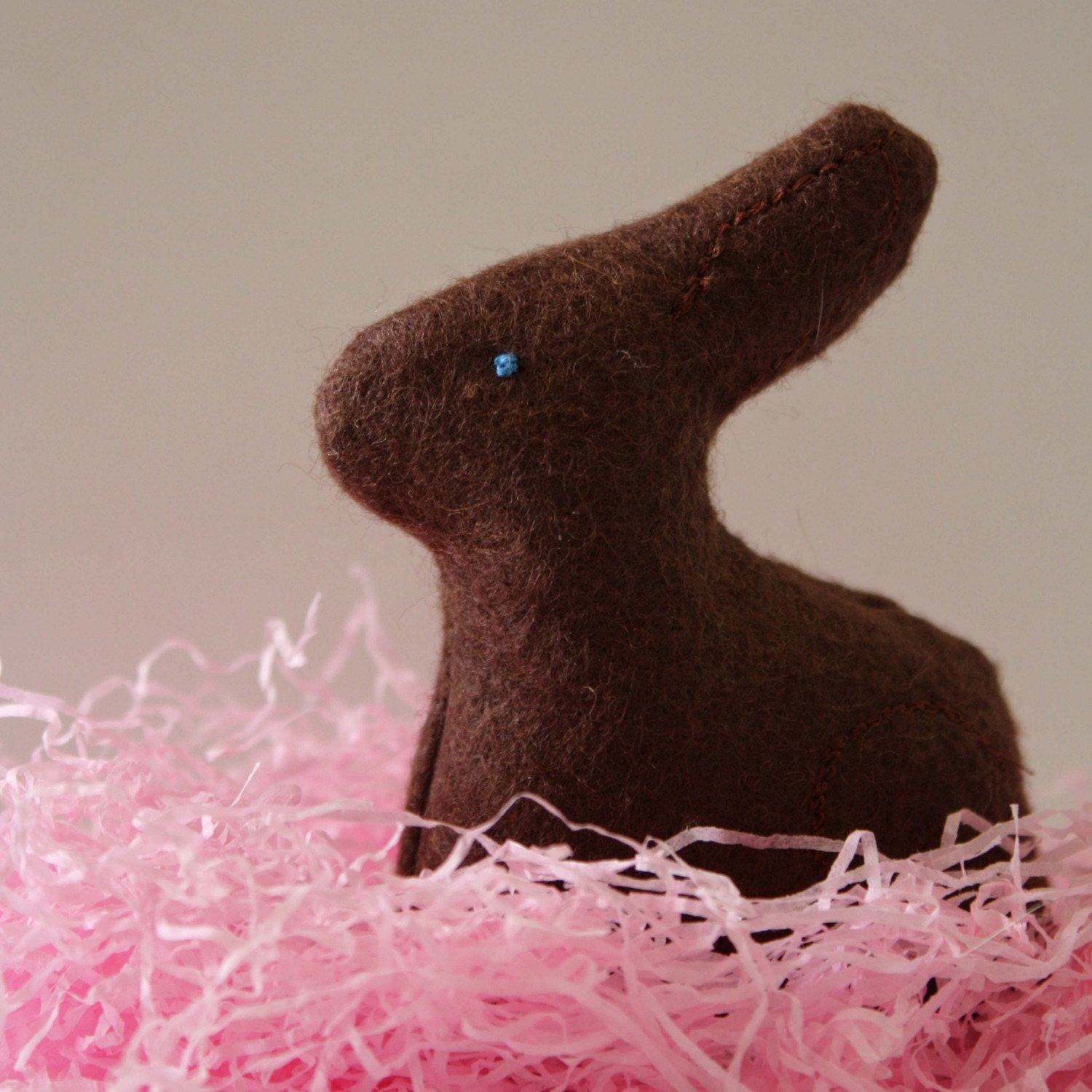 Felt Chocolate Bunny