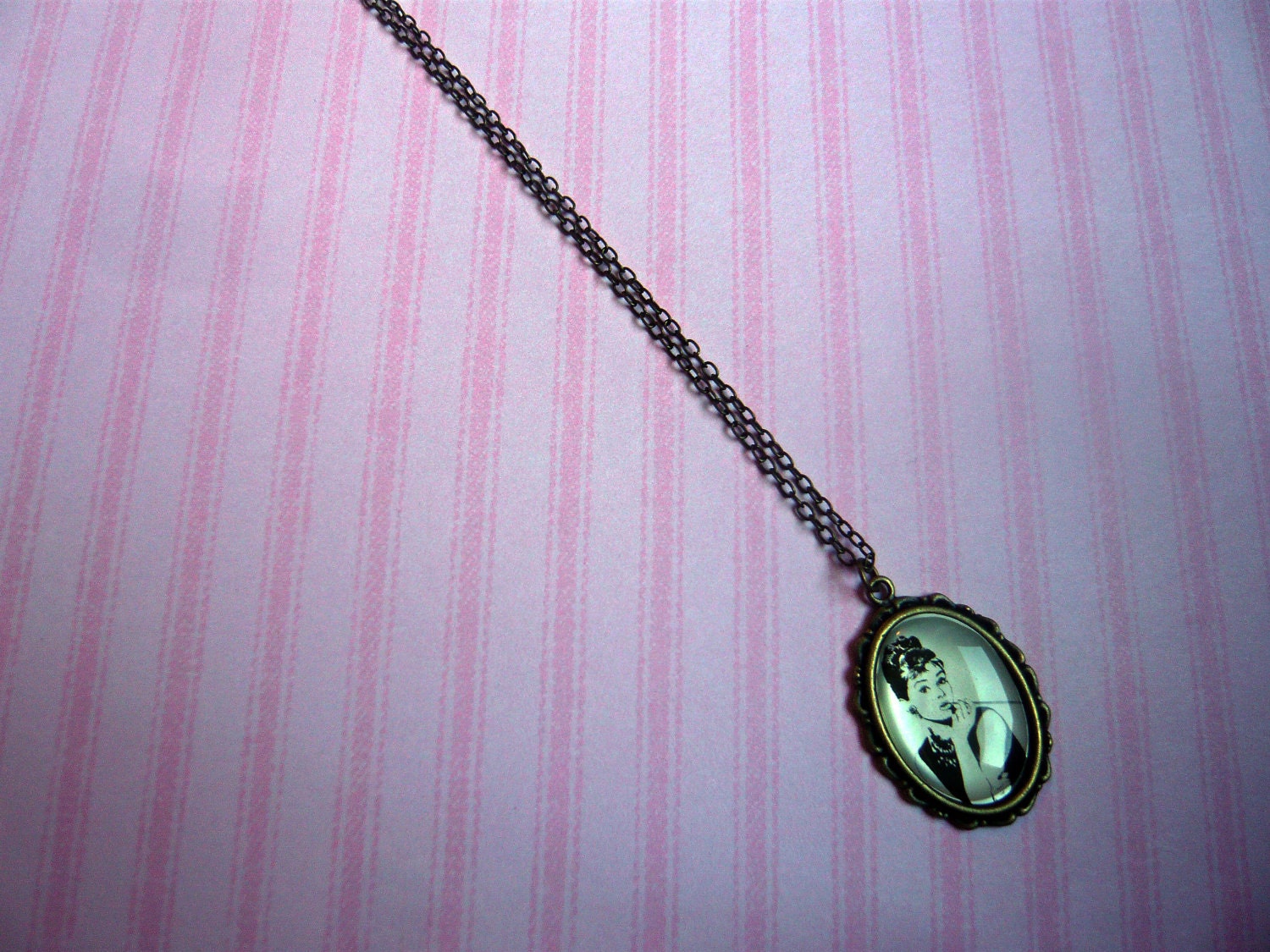 Audrey Hepburn Cameo Necklace