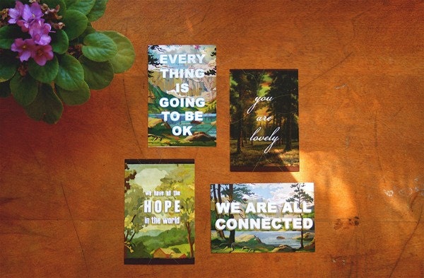 Lovely Hope post card set