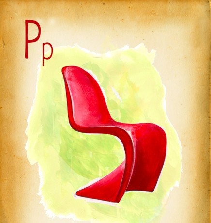 Modern Design Deck- P is for Panton - small print