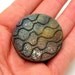 Matte Rough Honeycomb Raku Fired Ceramic Cabochon Tile Raku Jewelry Supplies Handmade by MAKUstudio