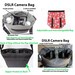 Medium Digital SLR Camera Bag - DSLR Camera Bag Purse  - Interchangeable flaps Photo Bella Mosaic Fabric Flap - Black Base