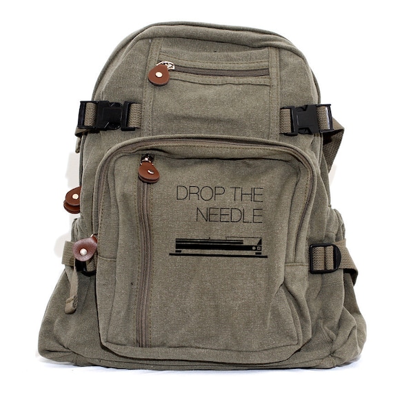 Backpack: Drop the Needle - Small Backpack for Men & Women