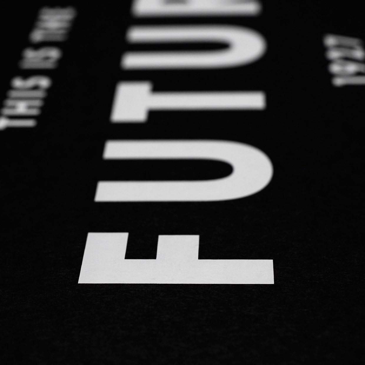 Print: This is the Futura - Screenprint- Typography Print