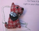Scottish Terrier Dog Friend Pin / Brooch on Card