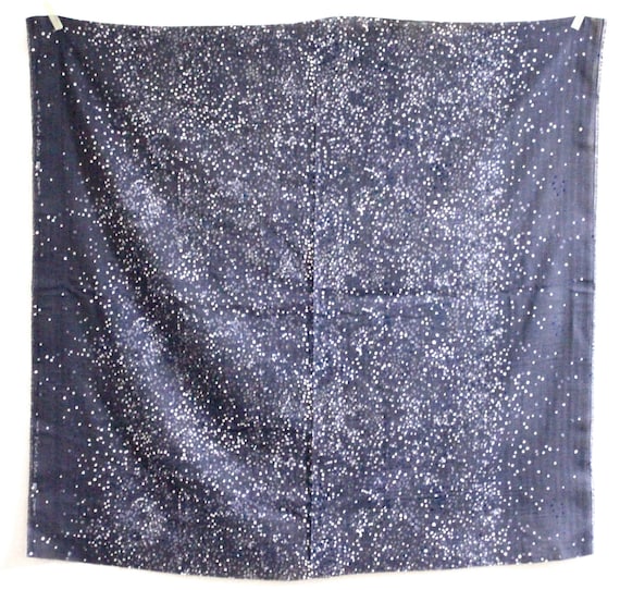 Nani Iro Melody Sketch Double Gauze Japanese Fabric - dark blue