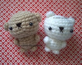 Amigurumi Little moody baby bears crochet pattern pdf