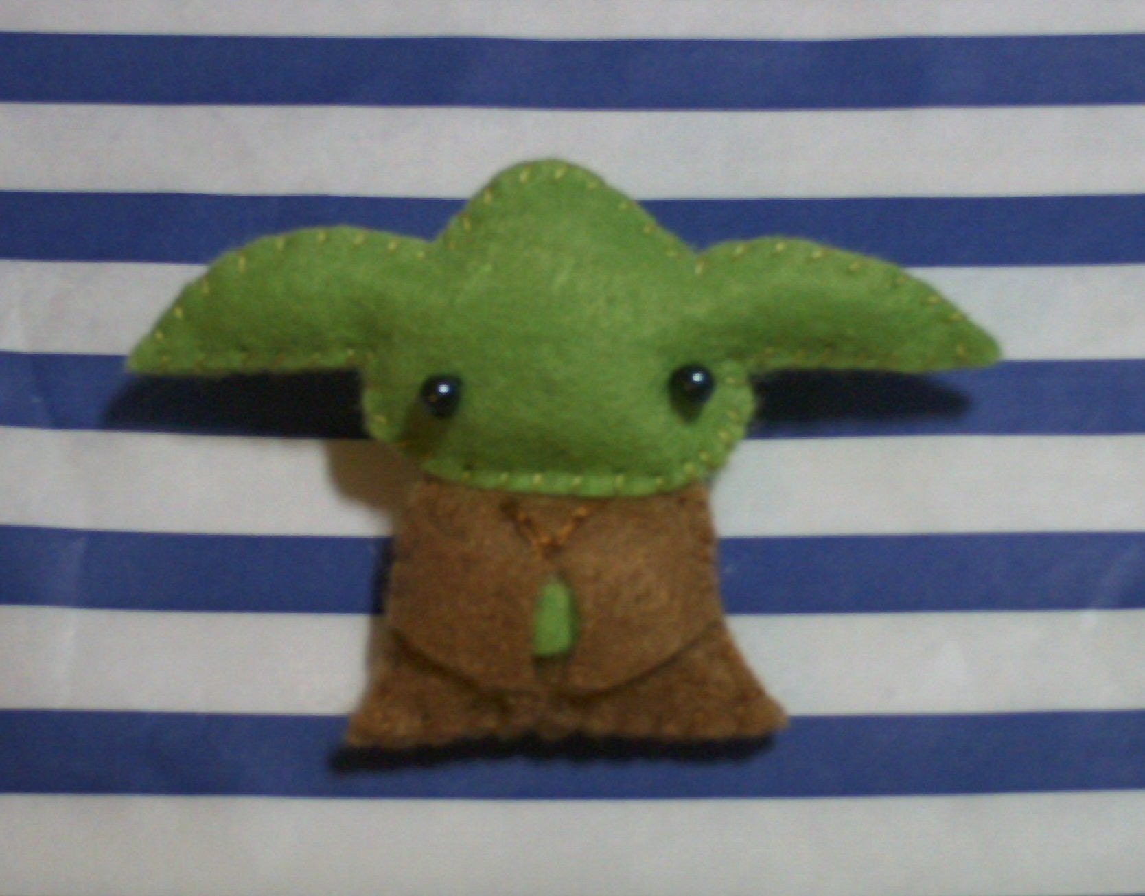 Star Wars Yoda doll felt brooch accessory