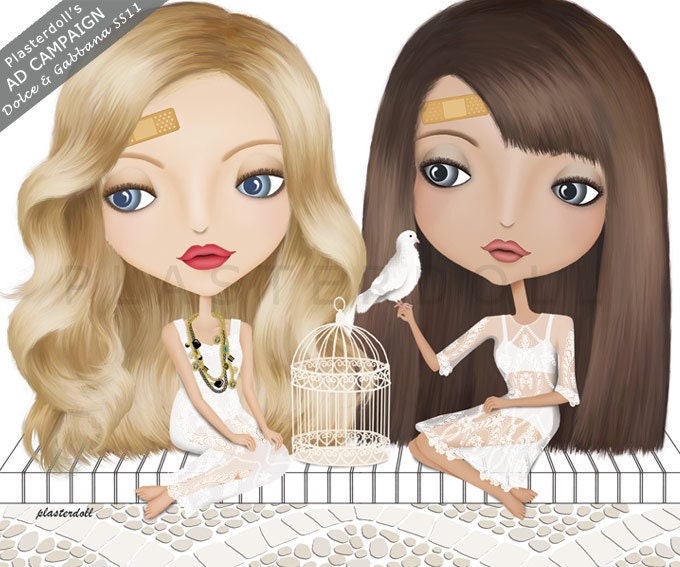 Plasterdoll Ads for Dolce & Gabbana 10 x 12 inches Art Print