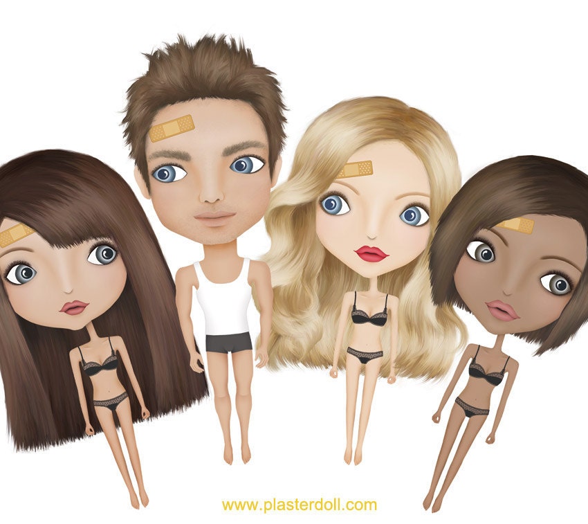 Customised Plasterdoll Print (10x 12 inches)