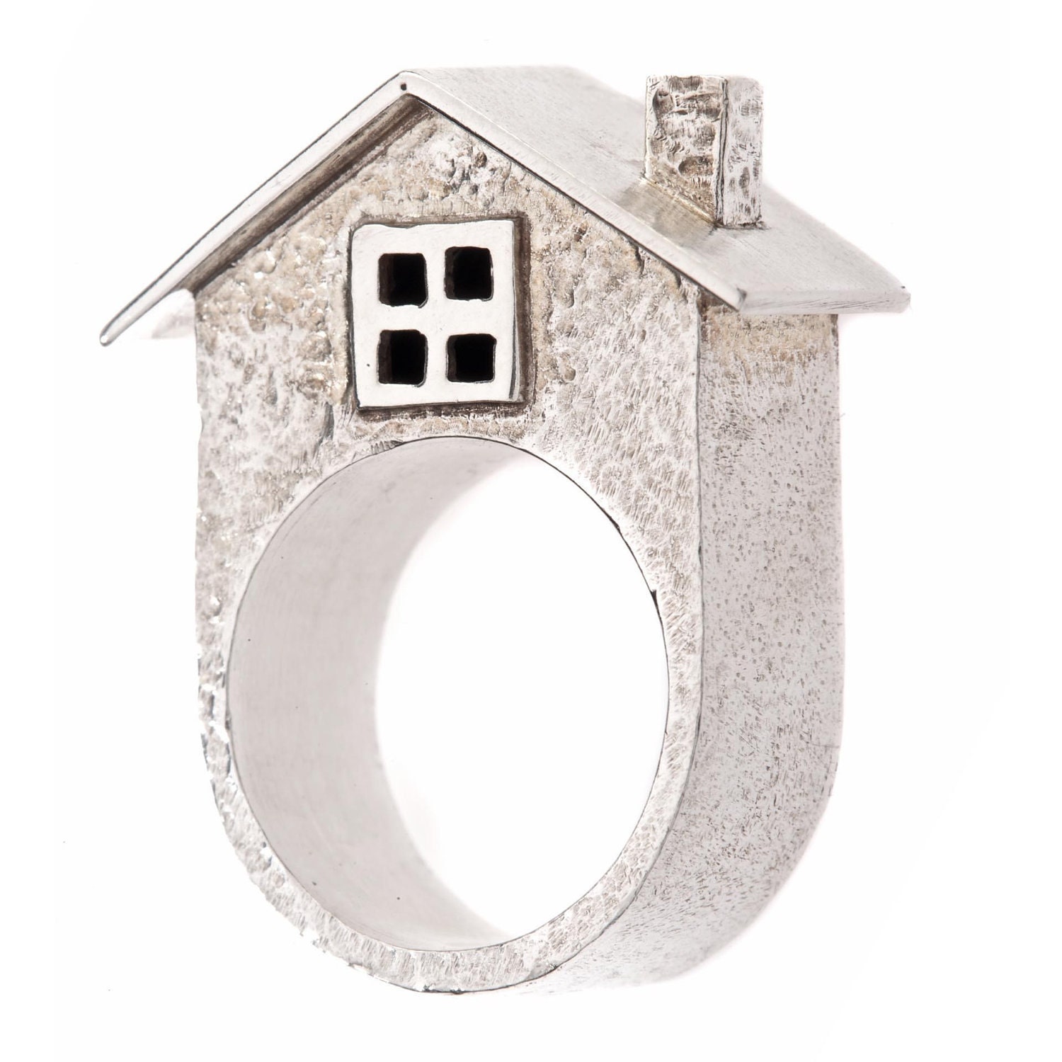 House Ring Sterling Silver