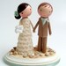 custom beach wedding cake topper