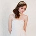 Bridal crystal, pearl and bead headband - Double band golden tiara - gold or silver - Style 147 - Made to Order - Best Seller