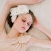 Bridal hair flowers, headpiece -Double sheer silk hair flowers - Style 137 - Ready to Ship